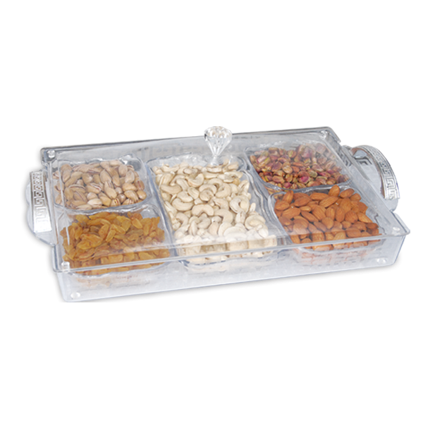 Compartment Dry Fruite Tray